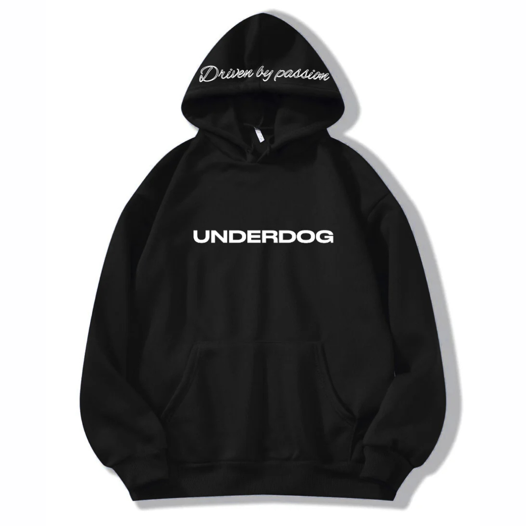 Underdog Hoodie Driven By Passion Black