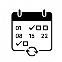 white and black icon 